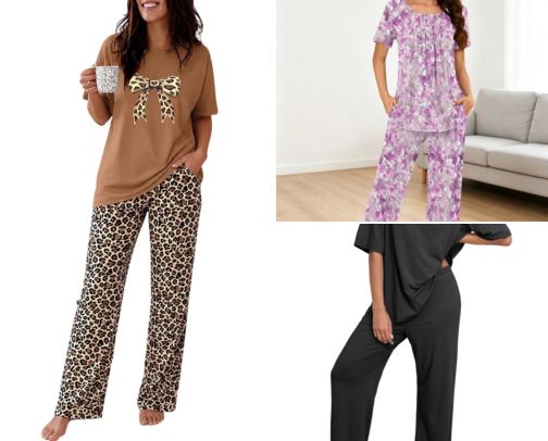 Top 10 Women's Pajama Sets cover photo collage