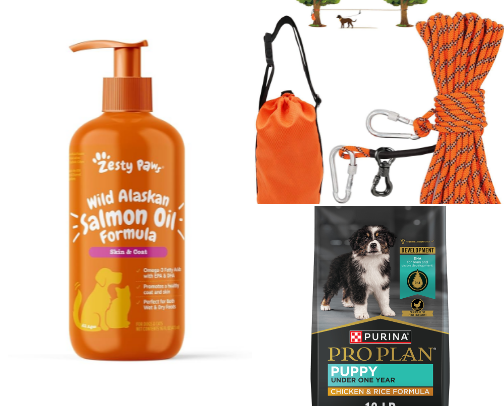 Puppy essentials 🐶 cover photo collage