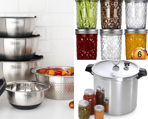 Canning and Food Preservation for Beginners cover photo collage