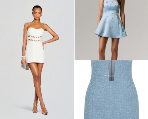 Chique homecoming dresses cover photo collage
