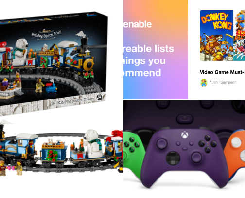 Toys for all ages cover photo collage