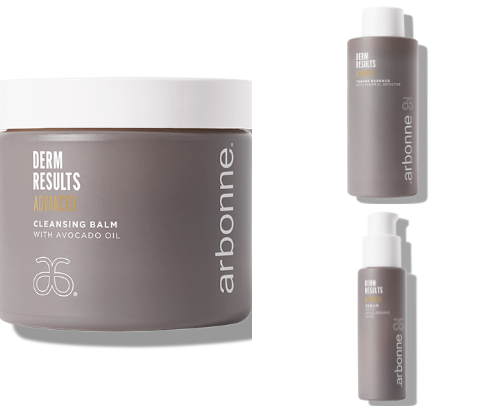 Arbonne DermResults Skincare - Clean, Vegan Anti-Aging Essentials cover photo collage