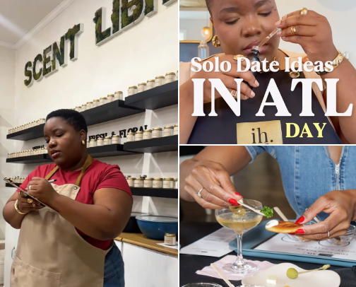 Solo Date Ideas in Atlanta for Busy Girls (Food, Wellness & Experiences) cover photo collage