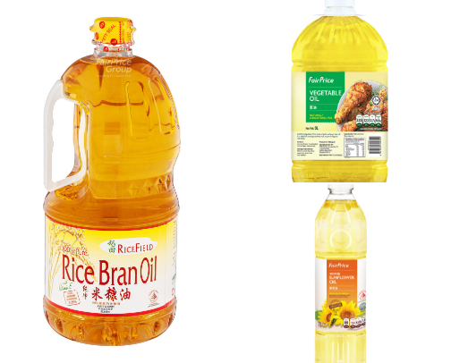 Rice oil brand cover photo collage