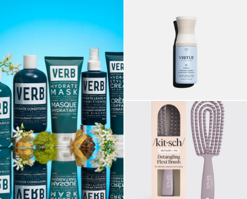 Wavy hair care routine cover photo collage