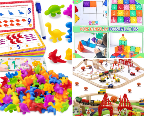 My toddlers favorite toys! cover photo collage