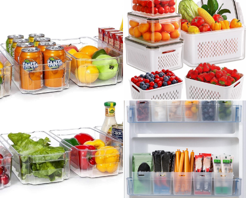 Walmart Fridge Organizers Under $20 That Maximize Small Fridges cover photo collage