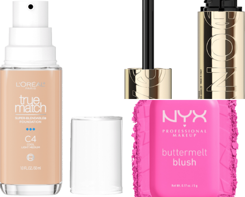 the best drugstore make up cover photo collage