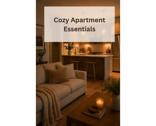 Cozy Apartment Essentials cover photo collage