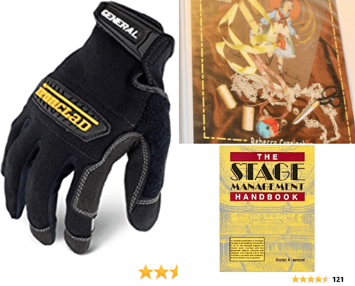 Theatre Work Tools and Books cover photo collage