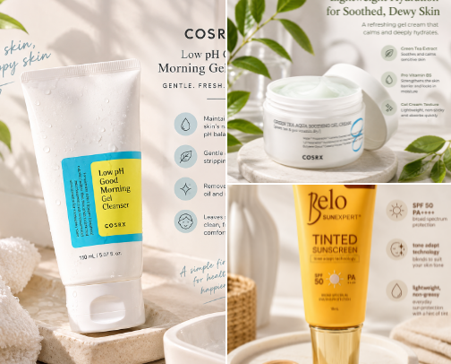 ✨ My 4-Step No-Fuss Mom Beauty Routine cover photo collage