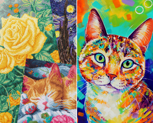 Diamond Painting Kits & Tools I Love cover photo collage