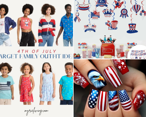 4th of July fun cover photo collage