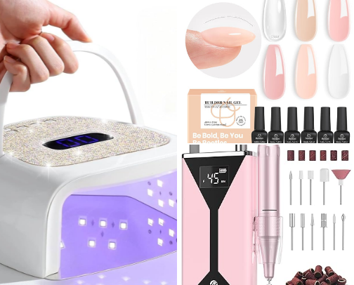 Affordable Beginner Friendly At Home Nail Supplies cover photo collage