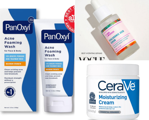 my favorite skincare products cover photo collage