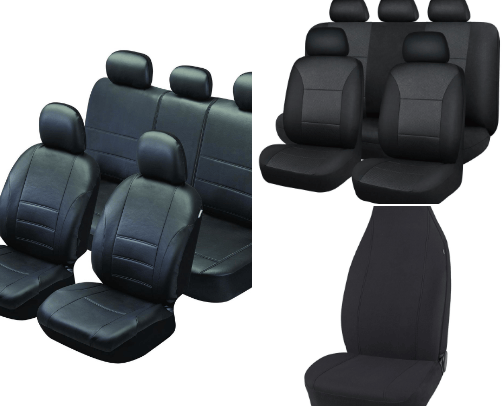 Car interior cover photo collage