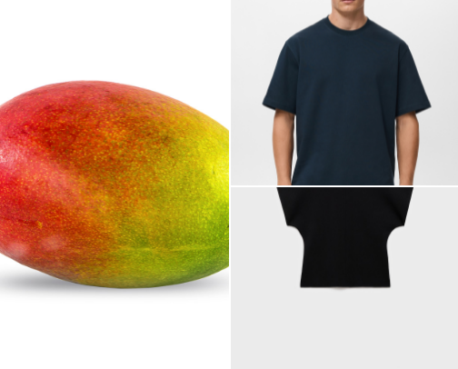 Mango brand clothing cover photo collage