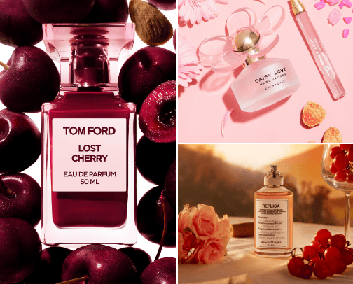 Fragrances cover photo collage