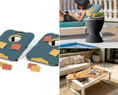 Must have backyard items for summer cover photo collage