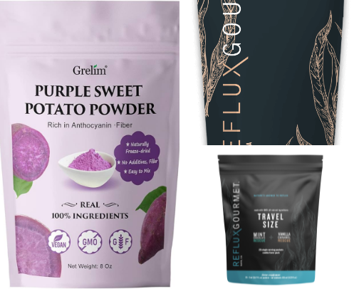 Acid Reflux Friendly Foods and Products cover photo collage