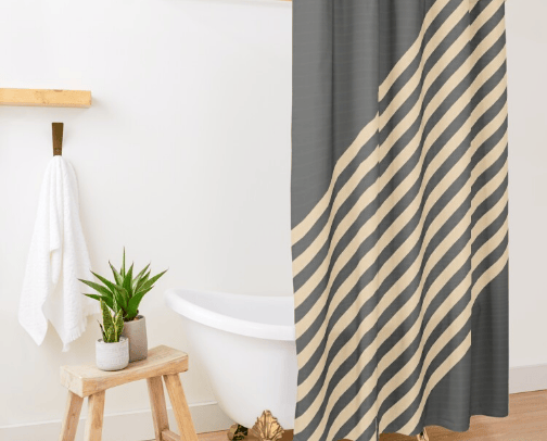 Shower Curtains (Unique, Artsy, Modern, One-of-a-Kind) cover photo collage