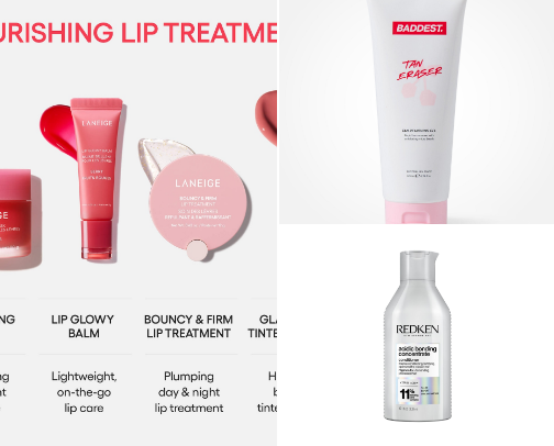 My favorite beauty recs cover photo collage