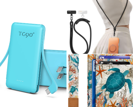 Items on the go for safety, ease, and security, take your hobby with you, art, hunting, hiking. cover photo collage