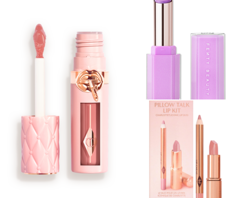 Lip products cover photo collage