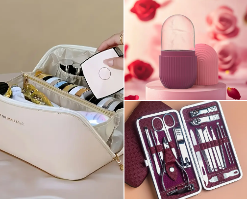 Personal care and hygiene cover photo collage