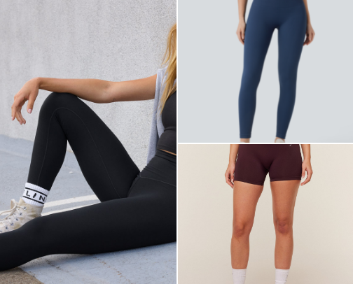 Workout clothes cover photo collage