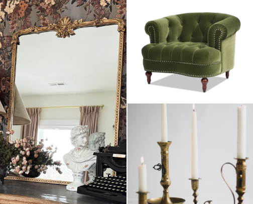 Victorian Gothic Charm: Dark & Moody Home Décor Finds cover photo collage