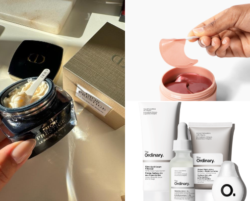 Skin care cover photo collage