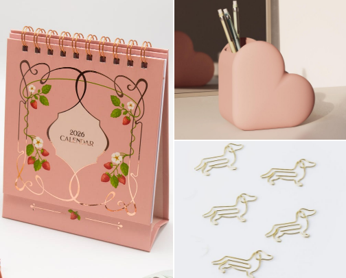 Desk Essentials for a Cute Home Office cover photo collage