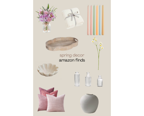 Spring Decor Amazon Finds cover photo collage