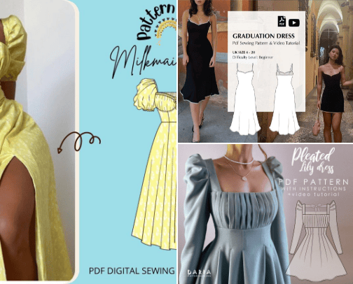 Dresses👗 cover photo collage