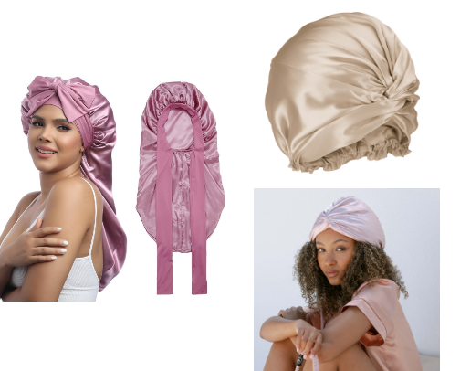 Silk Bonnet for Sleeping cover photo collage