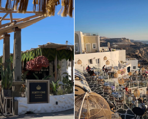 Favourite places / Santorini cover photo collage