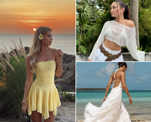 Pinterest Girl Summer Wardrobe 🎀🛍️🫶🏻 cover photo collage