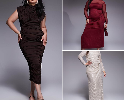 Plus size dresses for women cover photo collage
