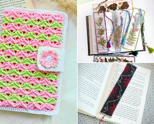 Bookish Nature & Beads Craft List cover photo collage