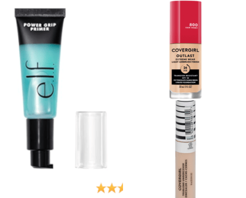 Drugstore Full Glam Routine cover photo collage