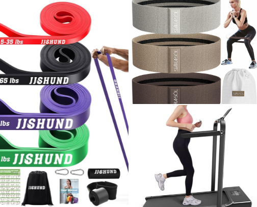 at-home workout kit cover photo collage