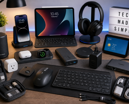 Tech Gadgets cover photo collage