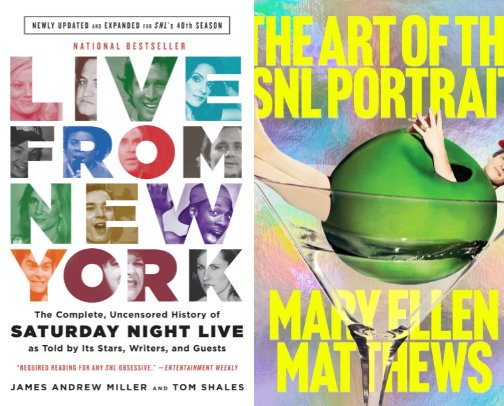 Saturday Night Live book recs cover photo collage