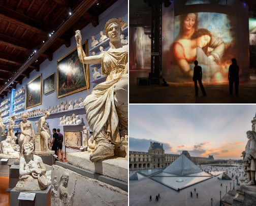 The Ultimate Art Guide: Museums, Materials & Creative Spaces cover photo collage