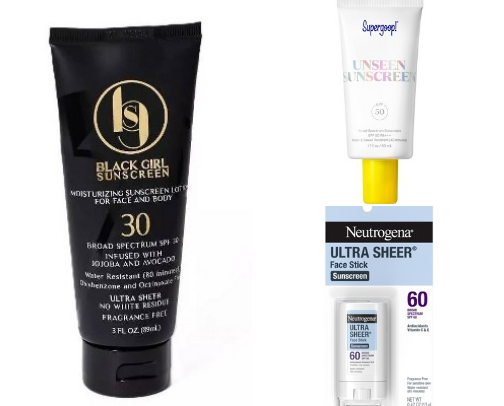 Sunscreens for Melanin Skin cover photo collage