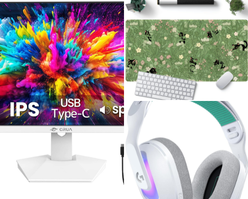 Shop My Setup 🎀 cover photo collage
