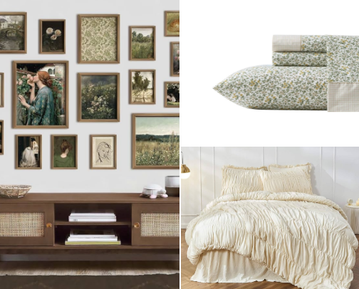 Earthy boho room 🪴 cover photo collage