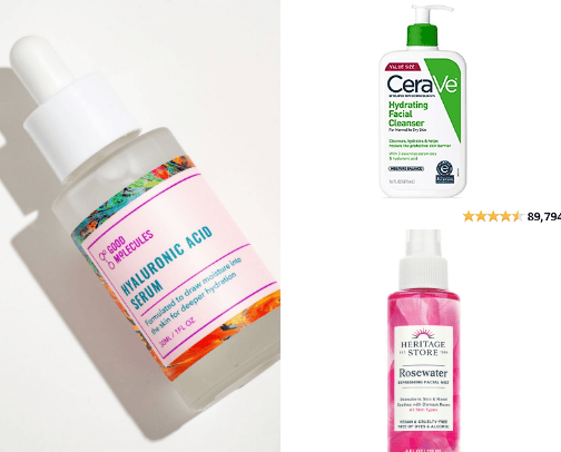 Skincare recs cover photo collage
