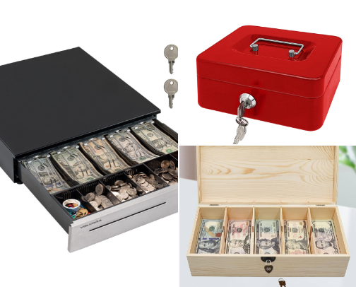 Metal Cash/Coin box cover photo collage